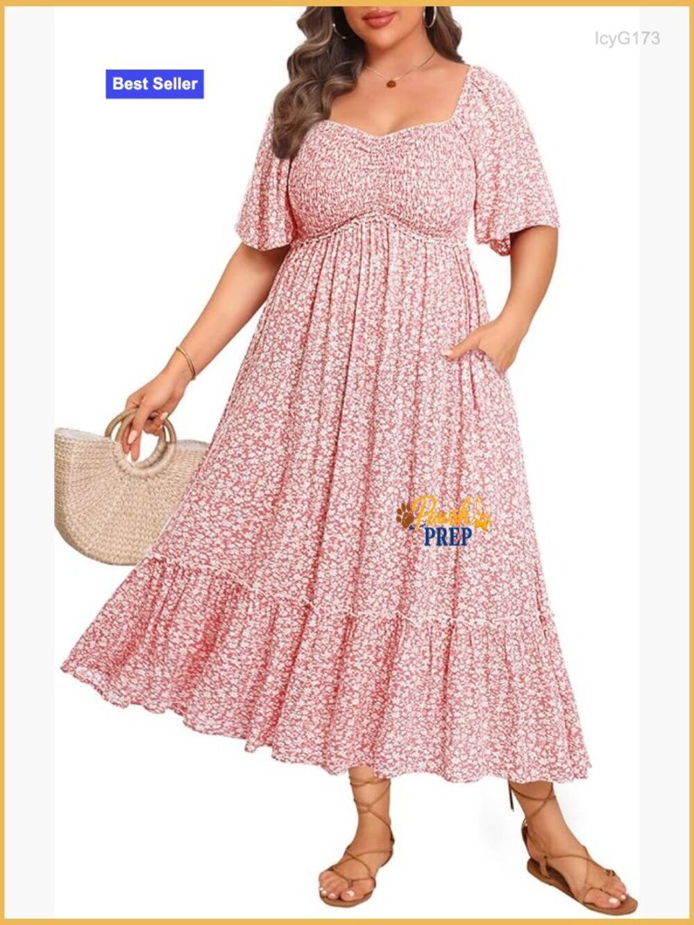 Plus Size Maxi Dress with Pockets for Wedding Guest Graduation Casual